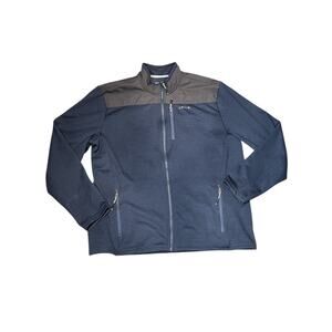 Orvis Blue Full-Zip Sweater Jacket - Extra Large